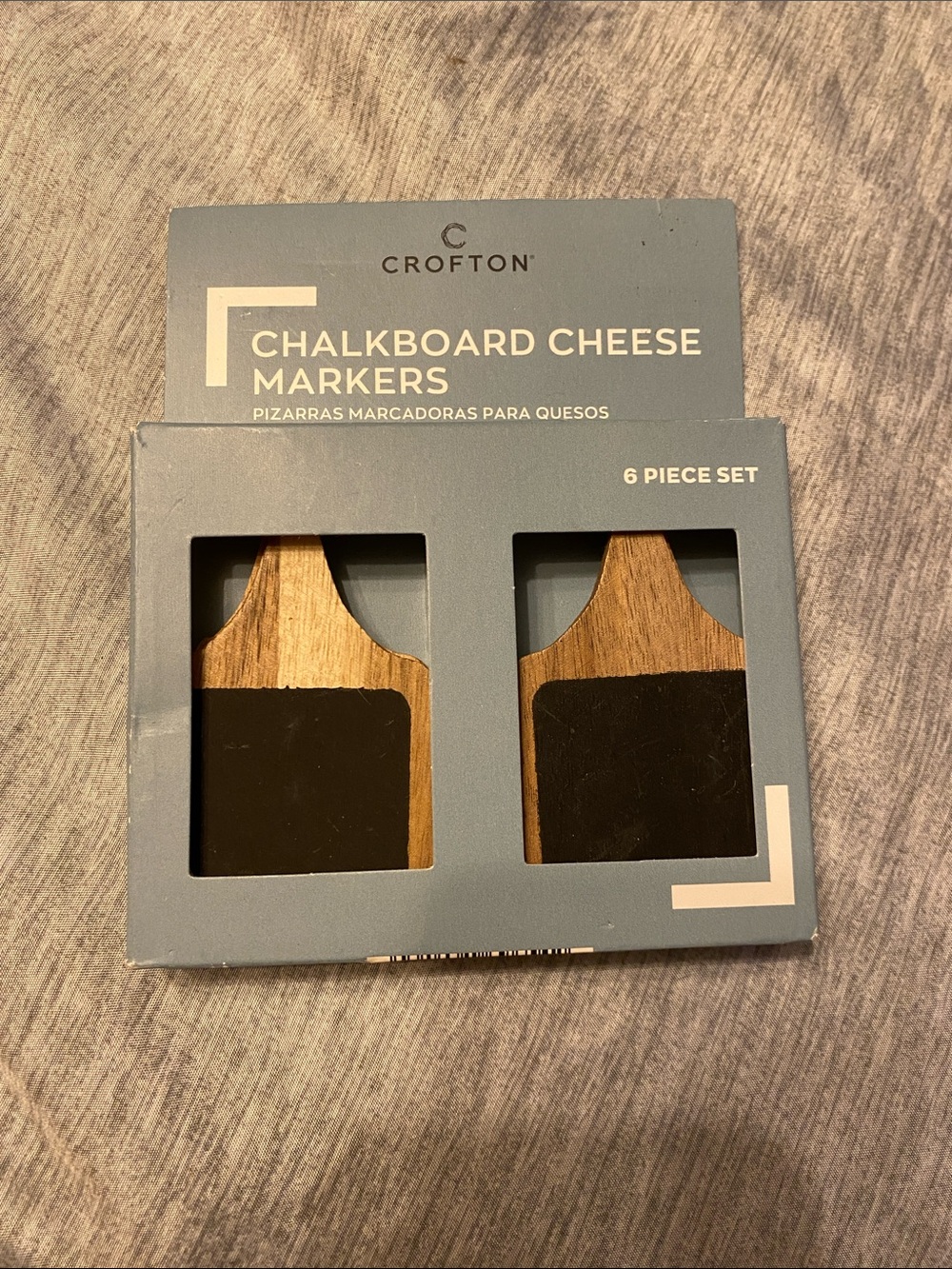 Crofton‎ Chalkboard Cheese Markers 6 Piece Set NEW
